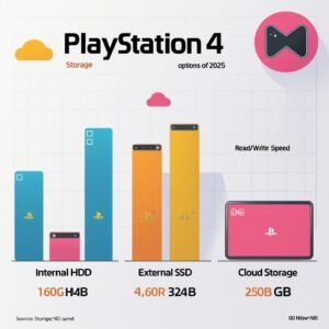 SSD vs HDD comparison for PS4 memory upgrade"
